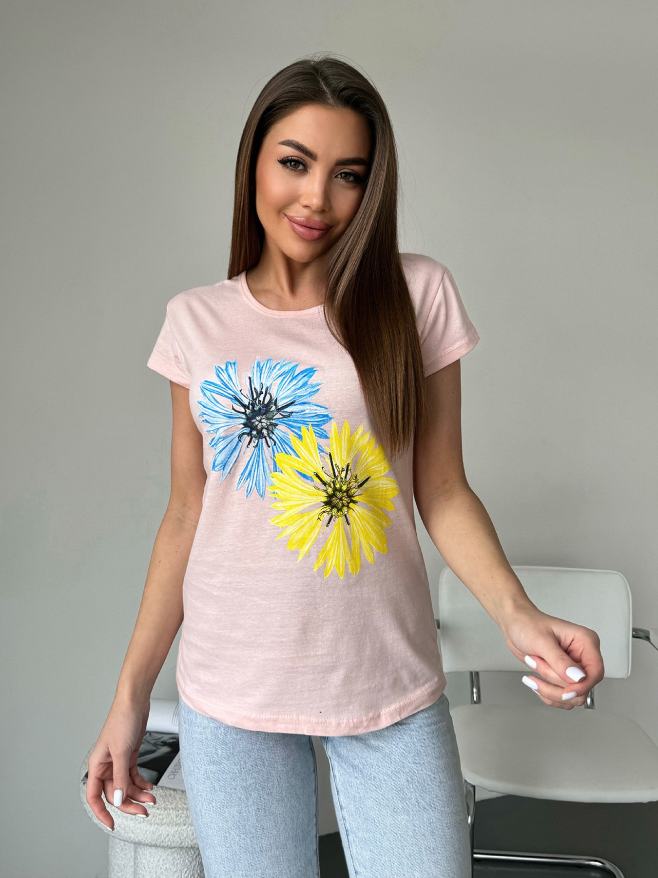 Футболка ISSA Plus модель WN20-595_розовый Фото