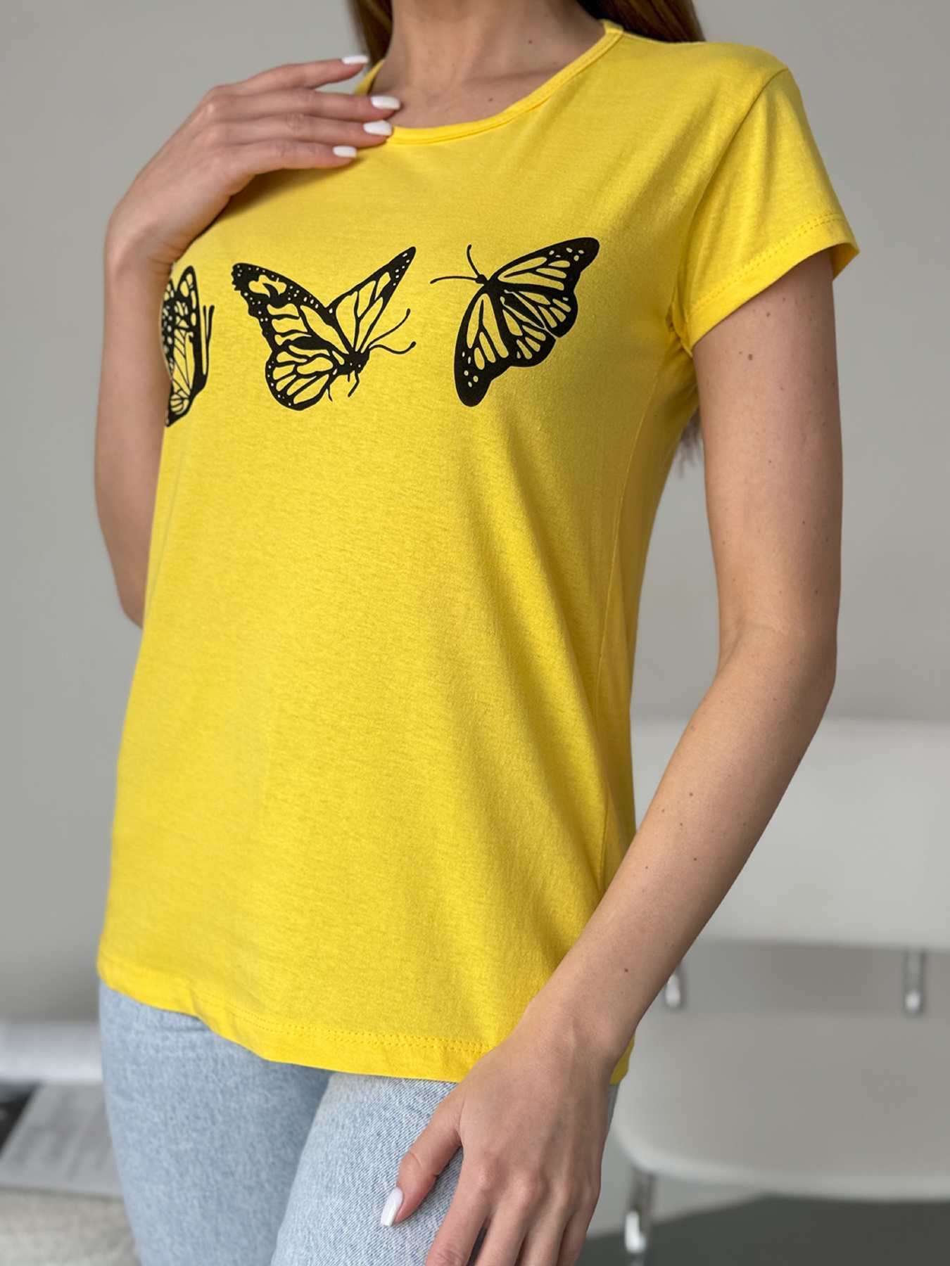 Футболка ISSA Plus модель WN20-596_желтый Фото