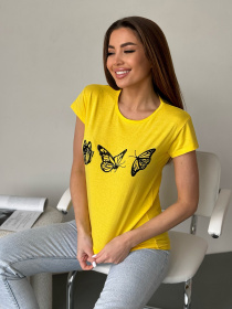 Футболка ISSA Plus модель WN20-596_желтый Фото