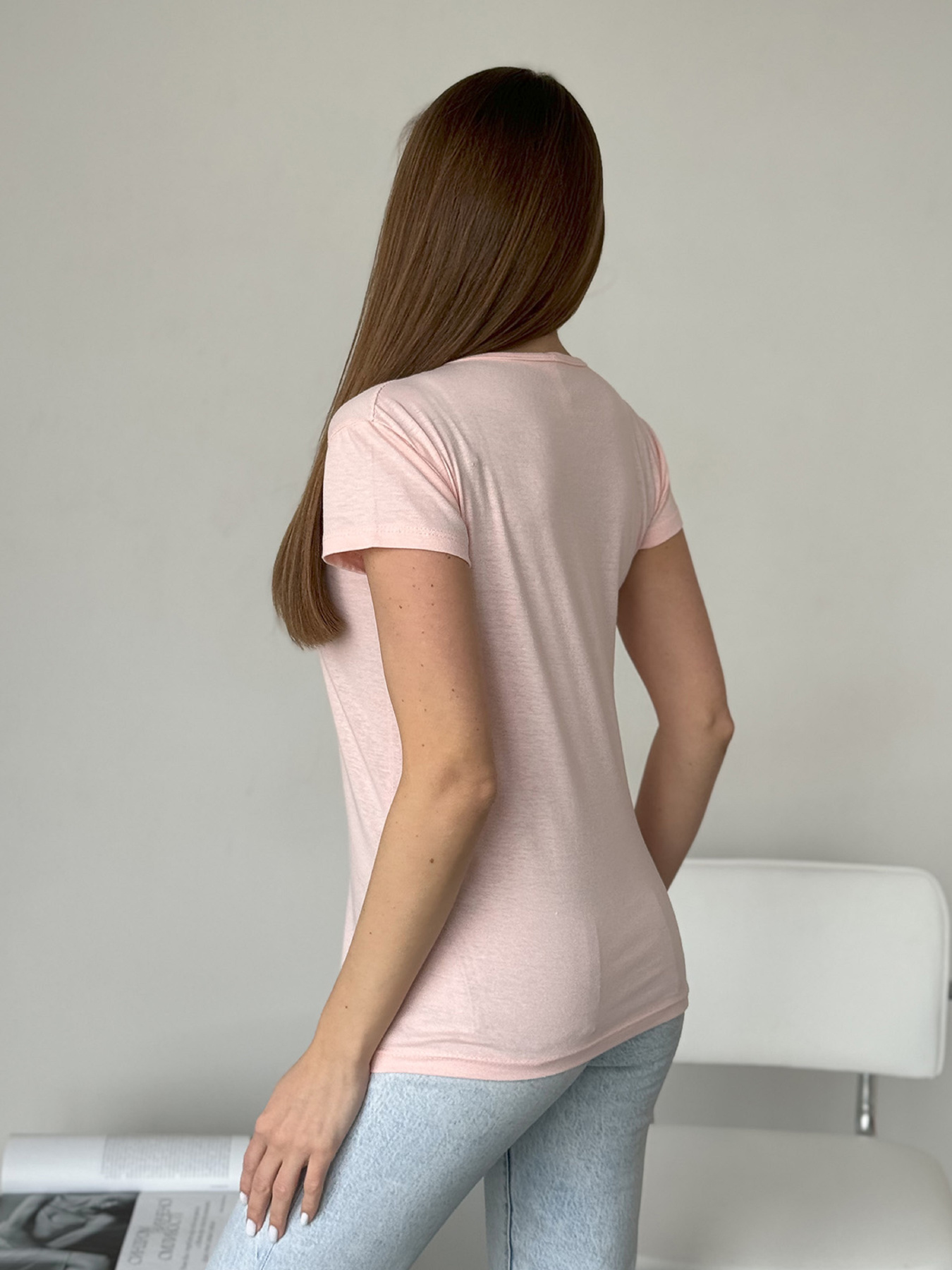 Футболка ISSA Plus модель WN20-596_розовый Футболка ISSA Plus модель WN20-596_розовый Фото