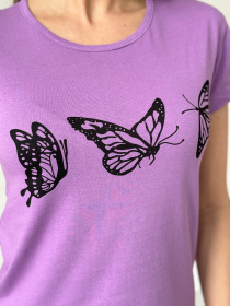 Футболка ISSA Plus модель WN20-596_сиреневый Фото