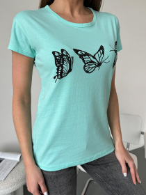 Футболка ISSA Plus модель WN20-596_мятный Фото