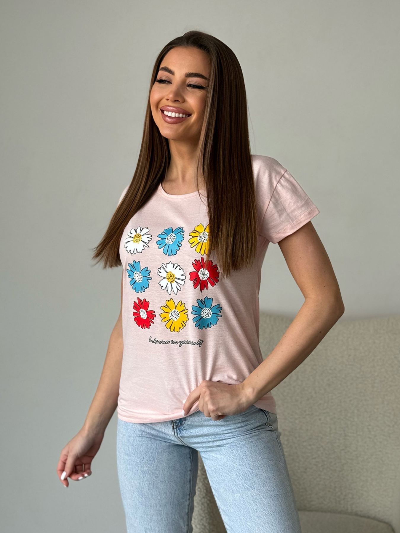 Футболка ISSA Plus модель WN20-597_розовый Фото