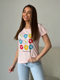 Футболка ISSA Plus модель WN20-597_розовый Фото