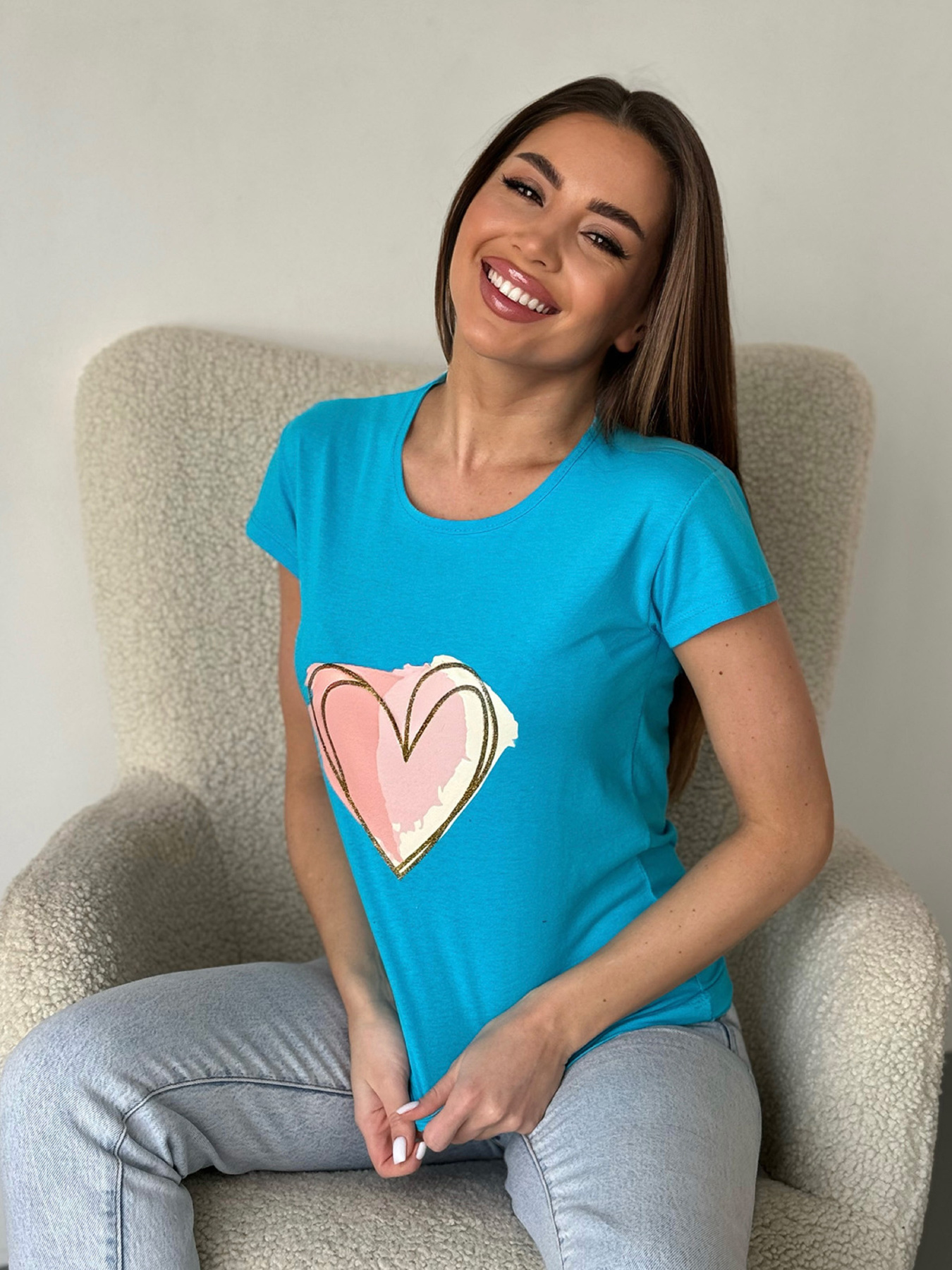 Футболка ISSA Plus модель WN20-598_голубой Фото