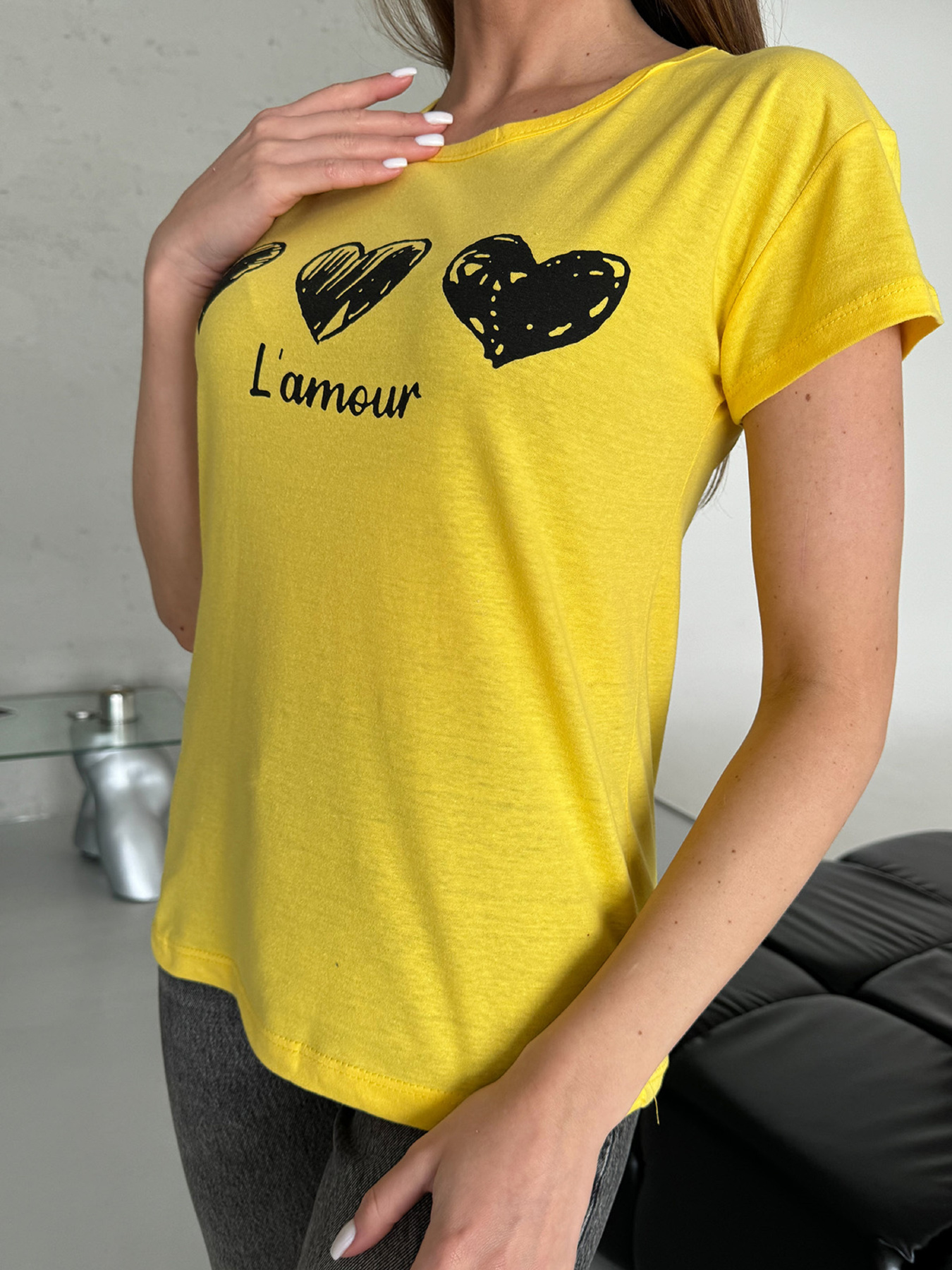 Футболка ISSA Plus модель WN20-599_желтый Фото