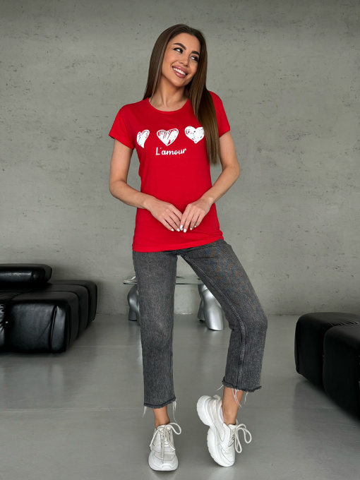 Футболка ISSA Plus модель WN20-599_красный Фото