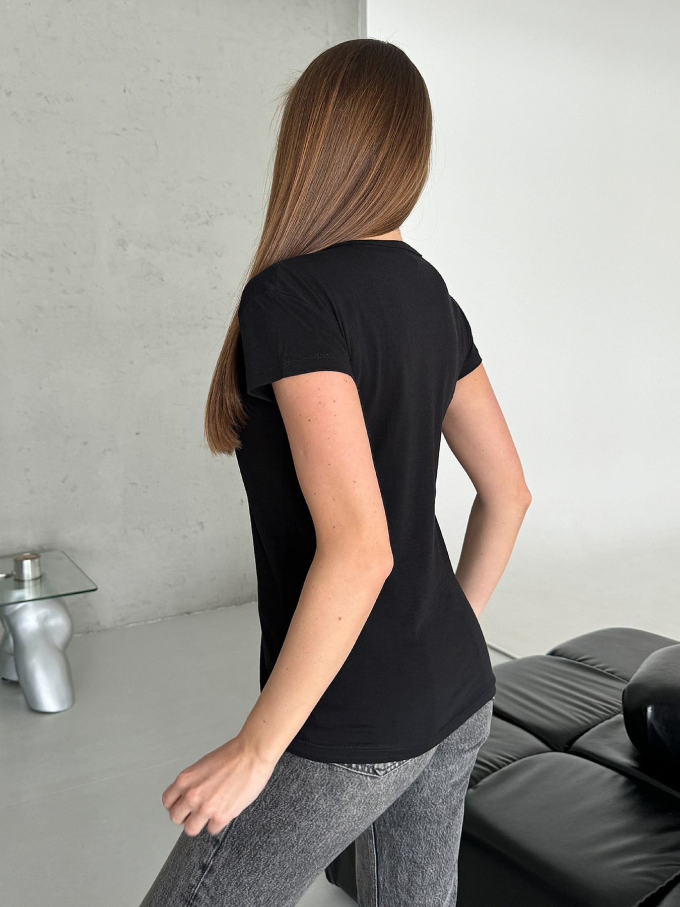 Футболка ISSA Plus модель WN20-599_черный Футболка ISSA Plus модель WN20-599_черный Фото