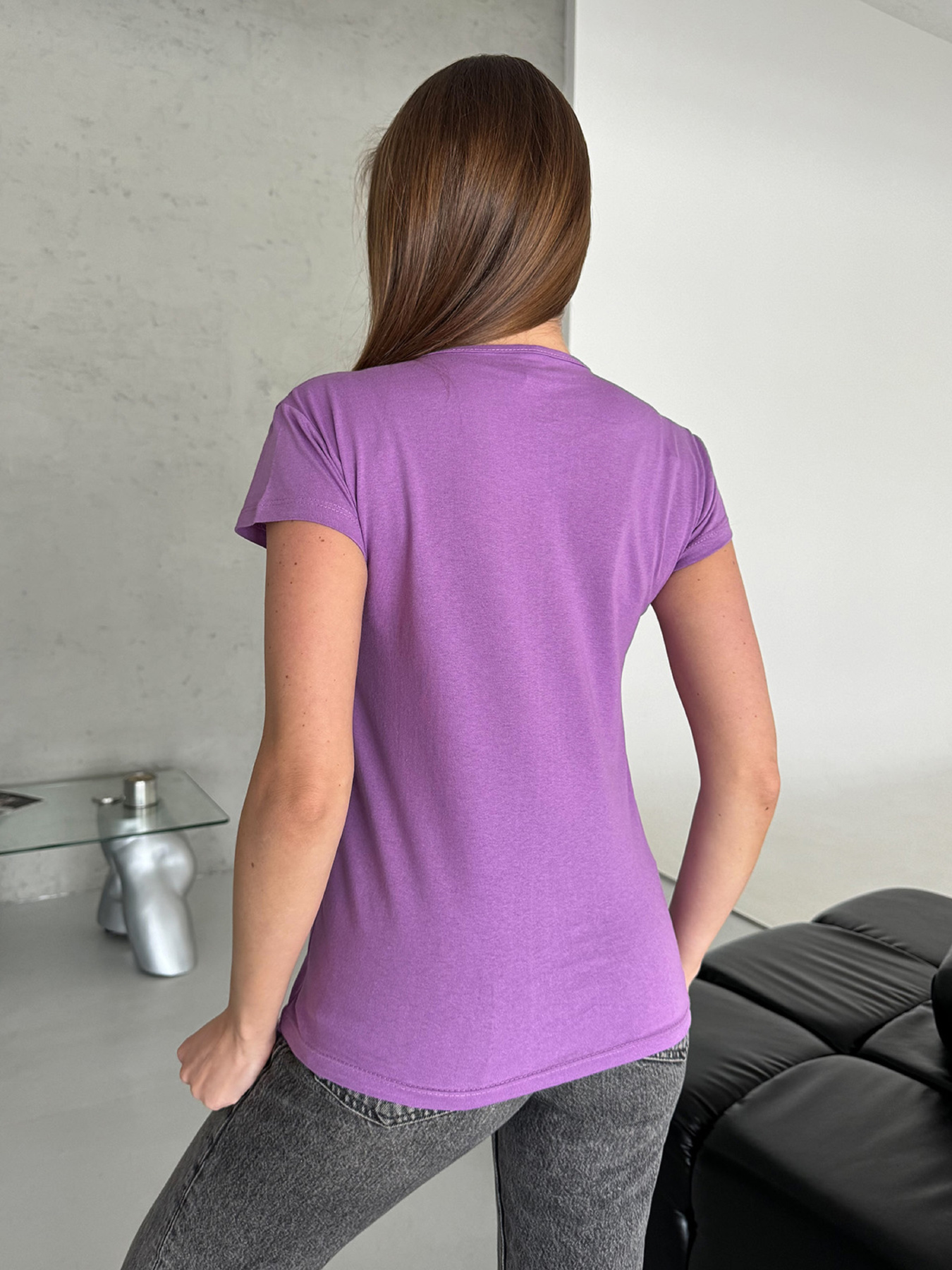 Футболка ISSA Plus модель WN20-600_сиреневый Фото