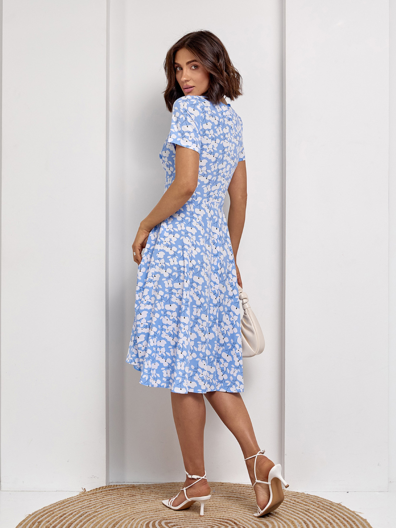 Сукня міді ISSA Plus модель 14514_голубой Фото