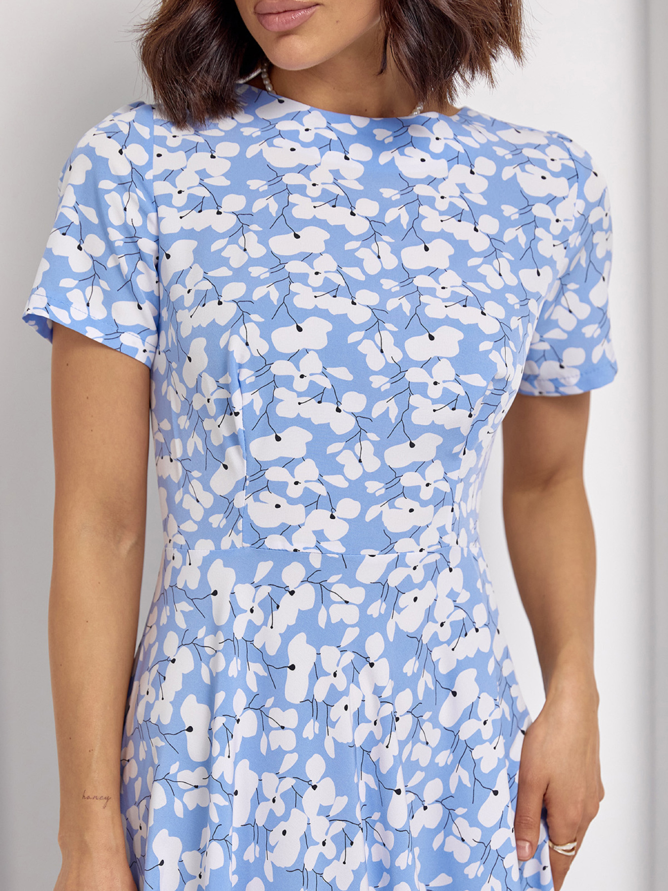 Сукня міді ISSA Plus модель 14514_голубой Фото