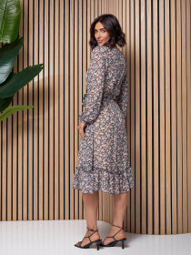 Сукня міді ISSA Plus модель 14519_мультиколор Фото