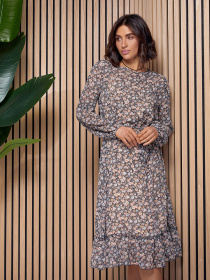 Сукня міді ISSA Plus модель 14519_мультиколор Фото