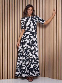 Платье макси ISSA Plus модель 14540_черный Фото