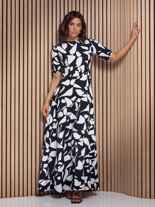 Платье макси ISSA Plus модель 14540_черный Фото