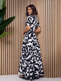 Сукня максі ISSA Plus модель 14540_черный Сукня максі ISSA Plus модель 14540_черный Фото