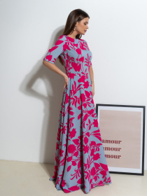 Сукня максі ISSA Plus модель 14541_серый Фото