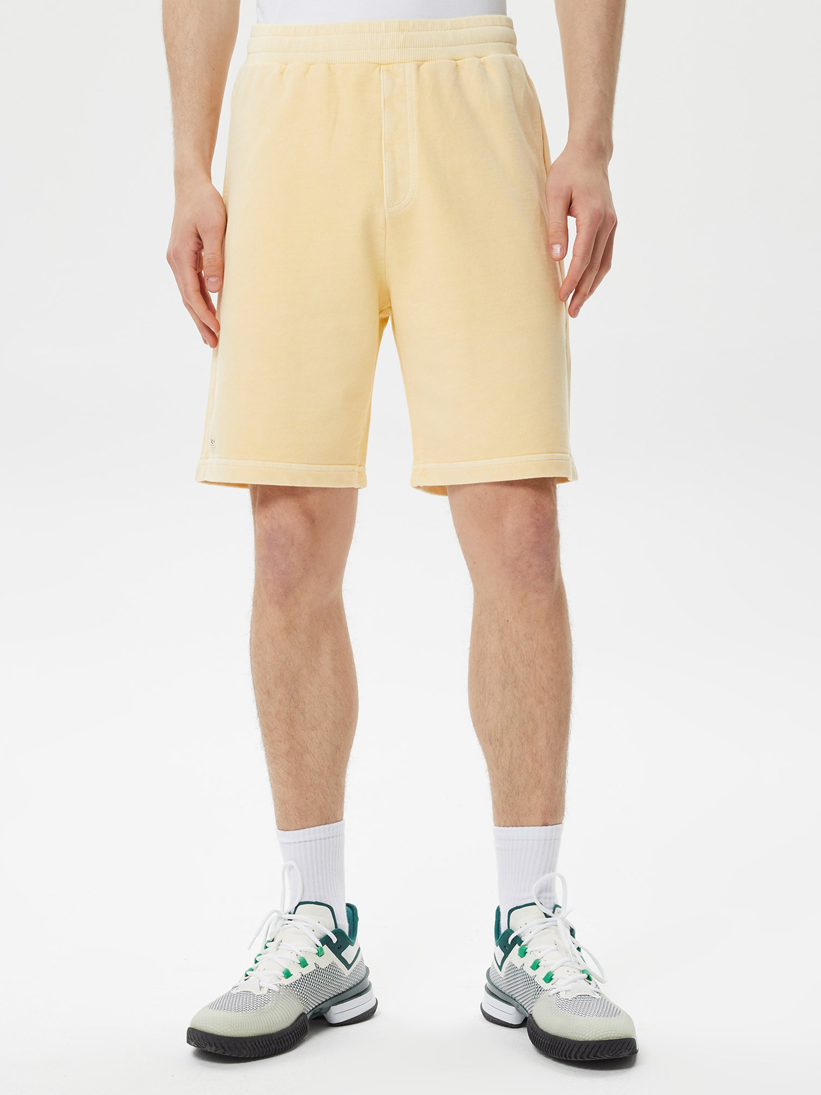 Бавовняні Чоловічі Повсякденні шорти Lacoste  (GH0303.03Z) колір жовтий