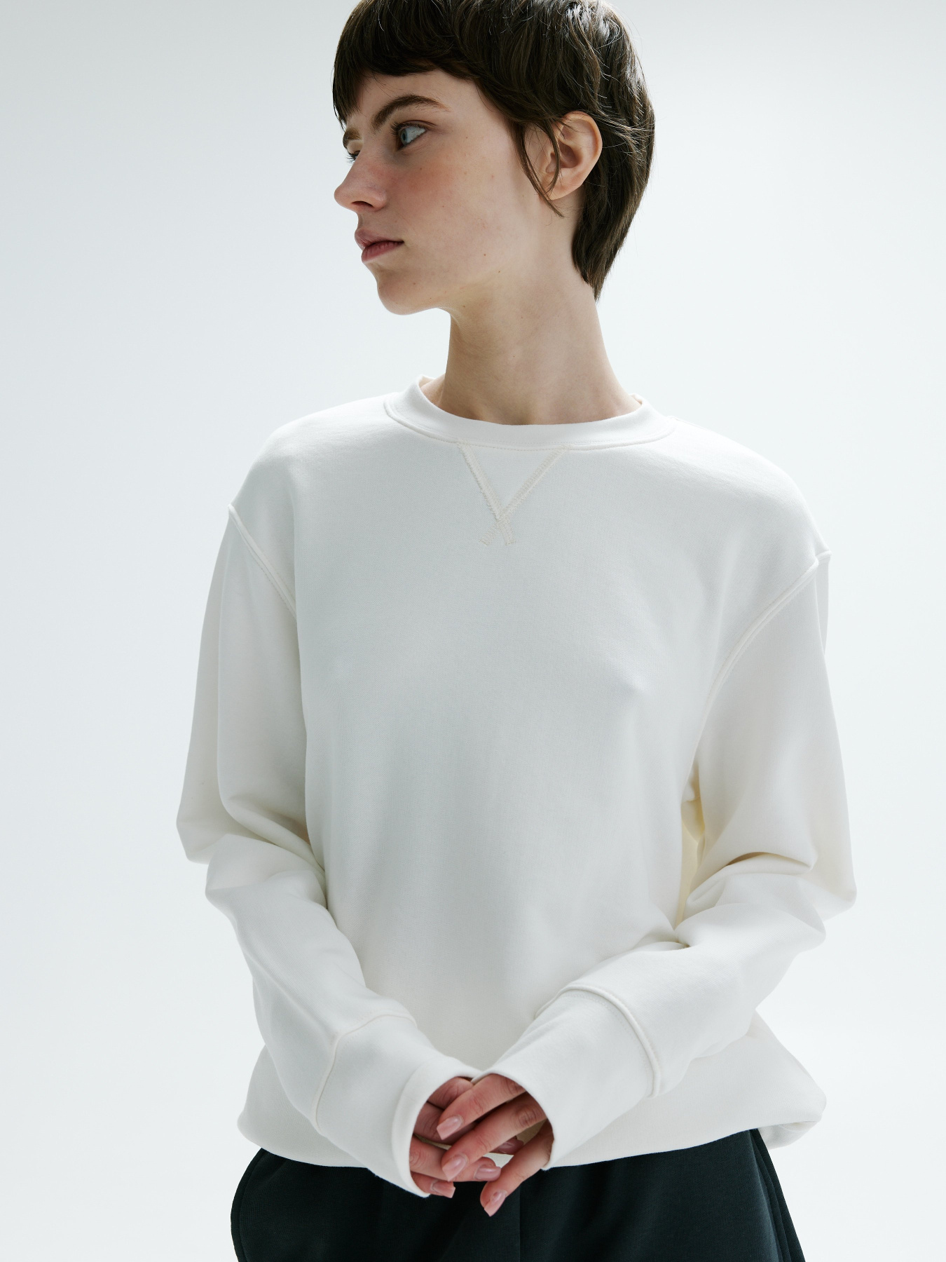 Свитшот Роза модель 231024_milk Фото