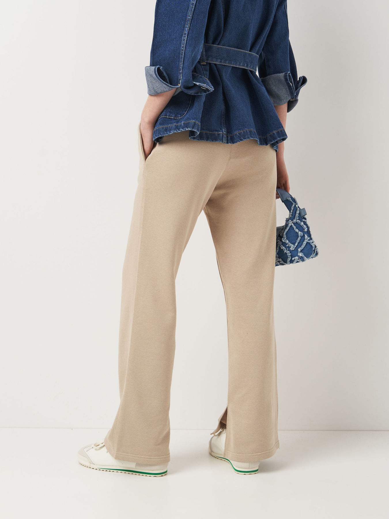 Штани палаццо Роза модель 231204_beige Фото