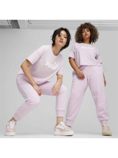 Футболка PUMA Ess Cropped Logo Tee модель 586866 — фото 3 - INTERTOP