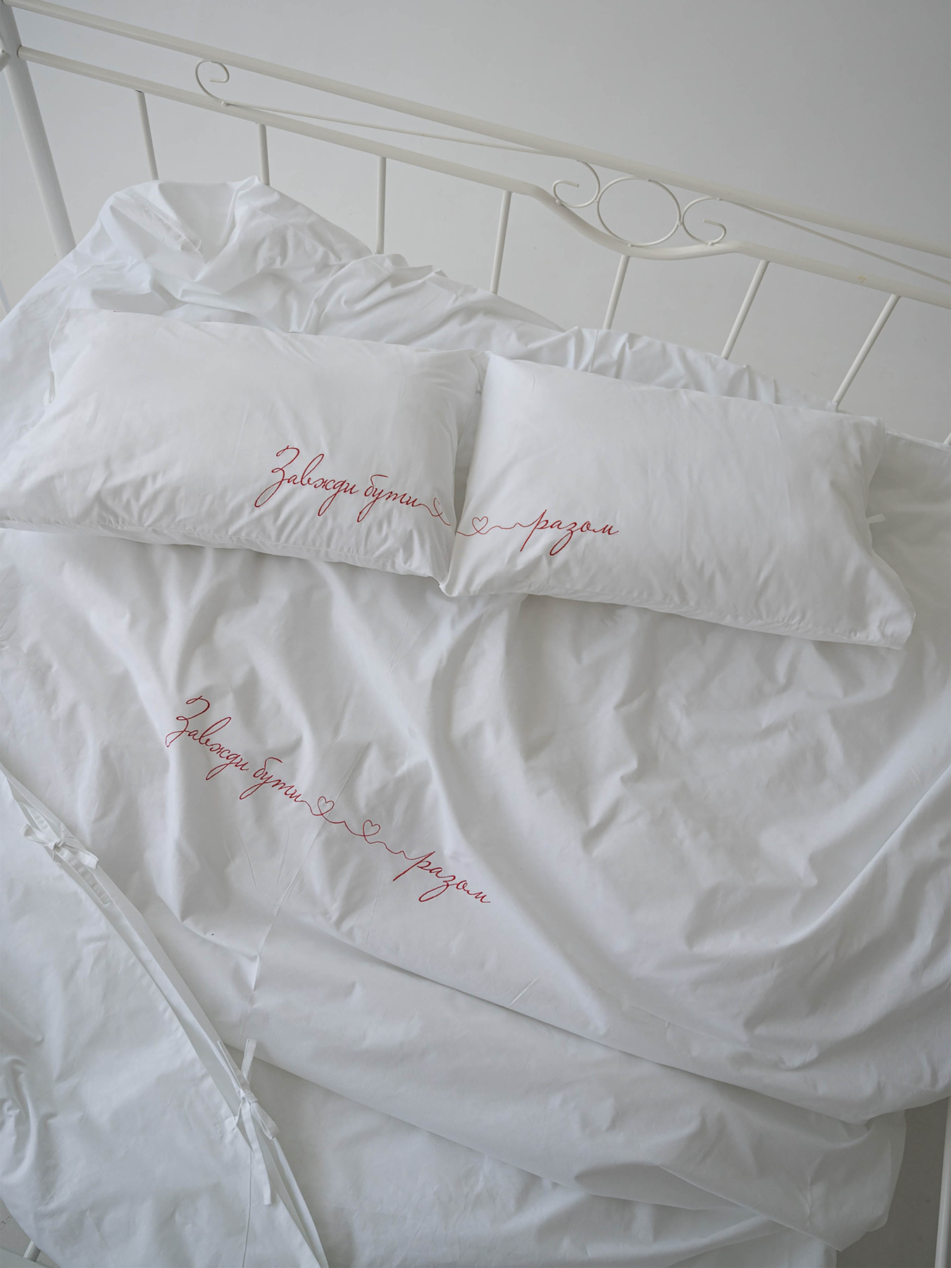 Комплект постельного белья с вышивкой LEVAN HOME модель 0012 Фото