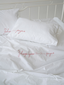 Комплект постельного белья с вышивкой LEVAN HOME модель 0012 Фото