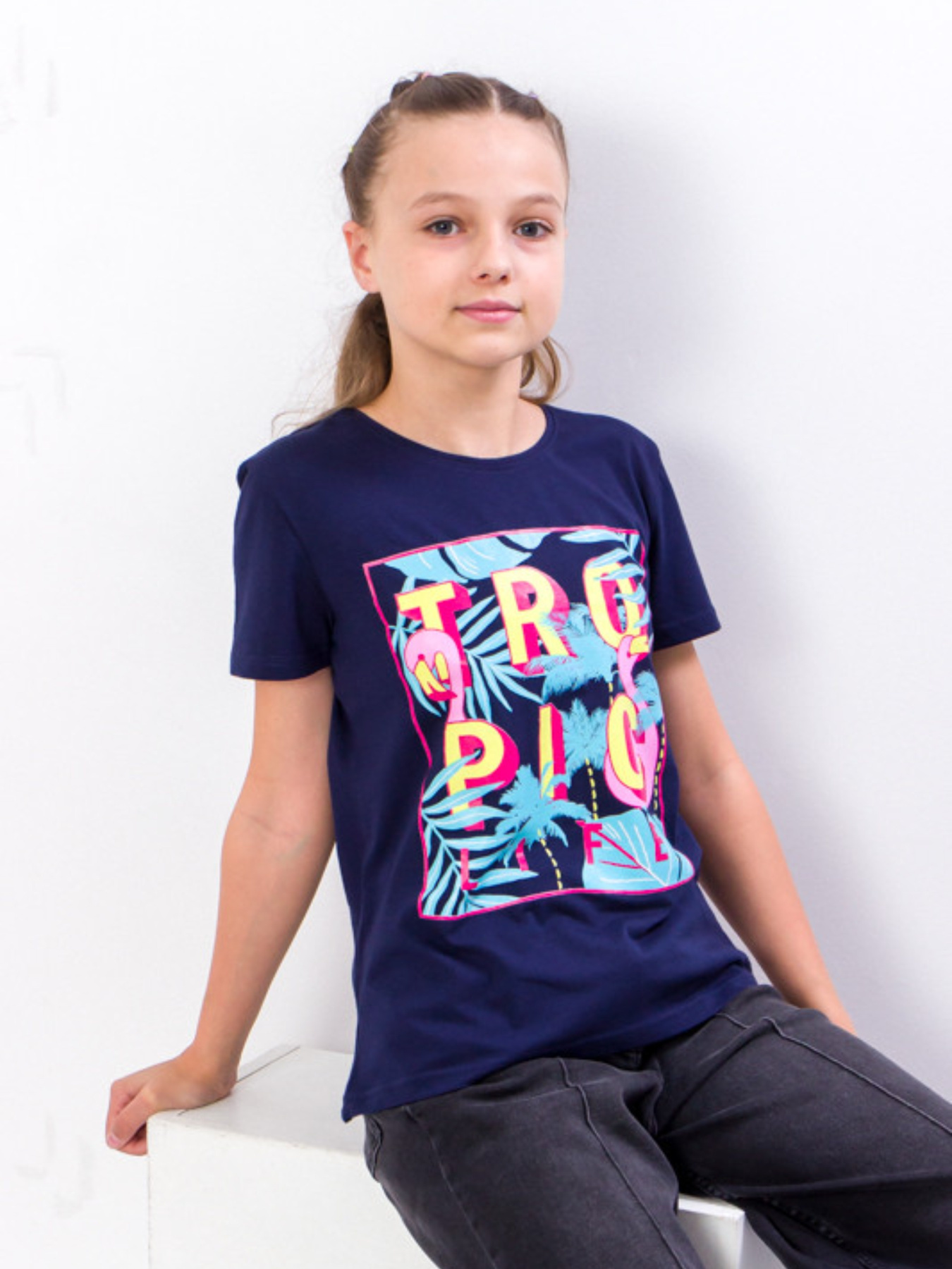 Футболка Носи своє модель 6012-036-33-chornilxno-sinj-tropk Фото