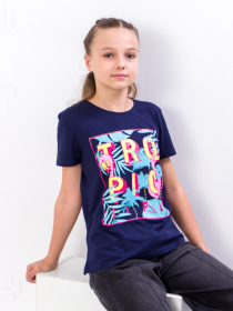 Футболка Носи своє модель 6012-036-33-chornilxno-sinj-tropk Фото