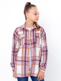 Рубашка повседневная Носи своє модель 6417-114-kltinka-temno-rozhevij Фото