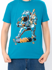 Футболка Носи своє модель 6021-4-bryuzovo-sinj-kosmonavt Фото