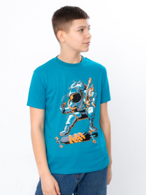 Футболка Носи своє модель 6021-4-bryuzovo-sinj-kosmonavt Фото