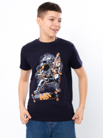 Футболка Носи своє модель 6021-4-chornilxno-sinj-kosmonavt Фото