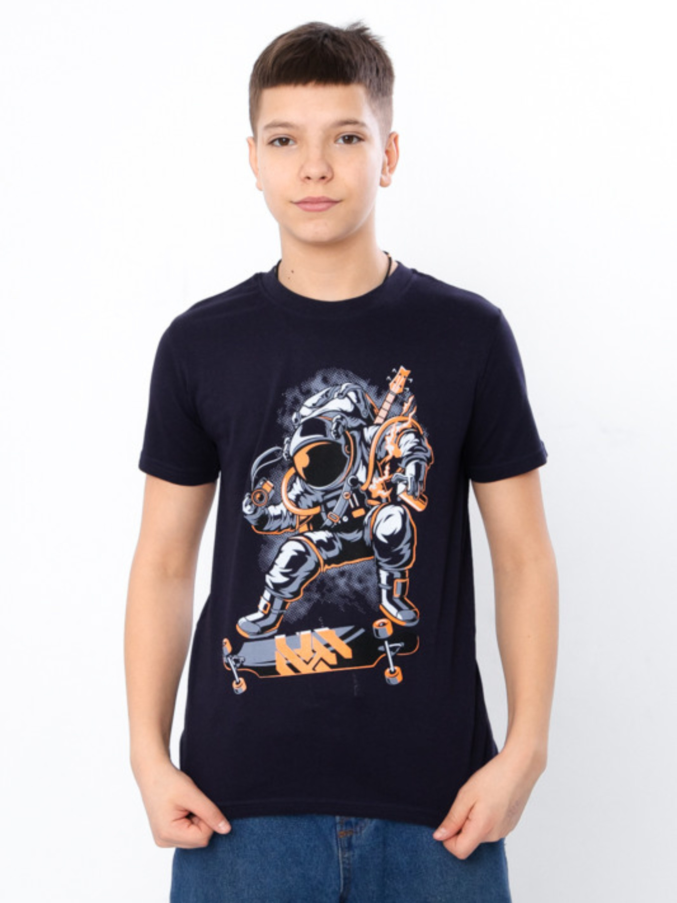 Футболка Носи своє модель 6021-4-chornilxno-sinj-kosmonavt Фото