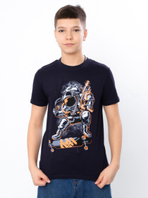 Футболка Носи своє модель 6021-4-chornilxno-sinj-kosmonavt Фото