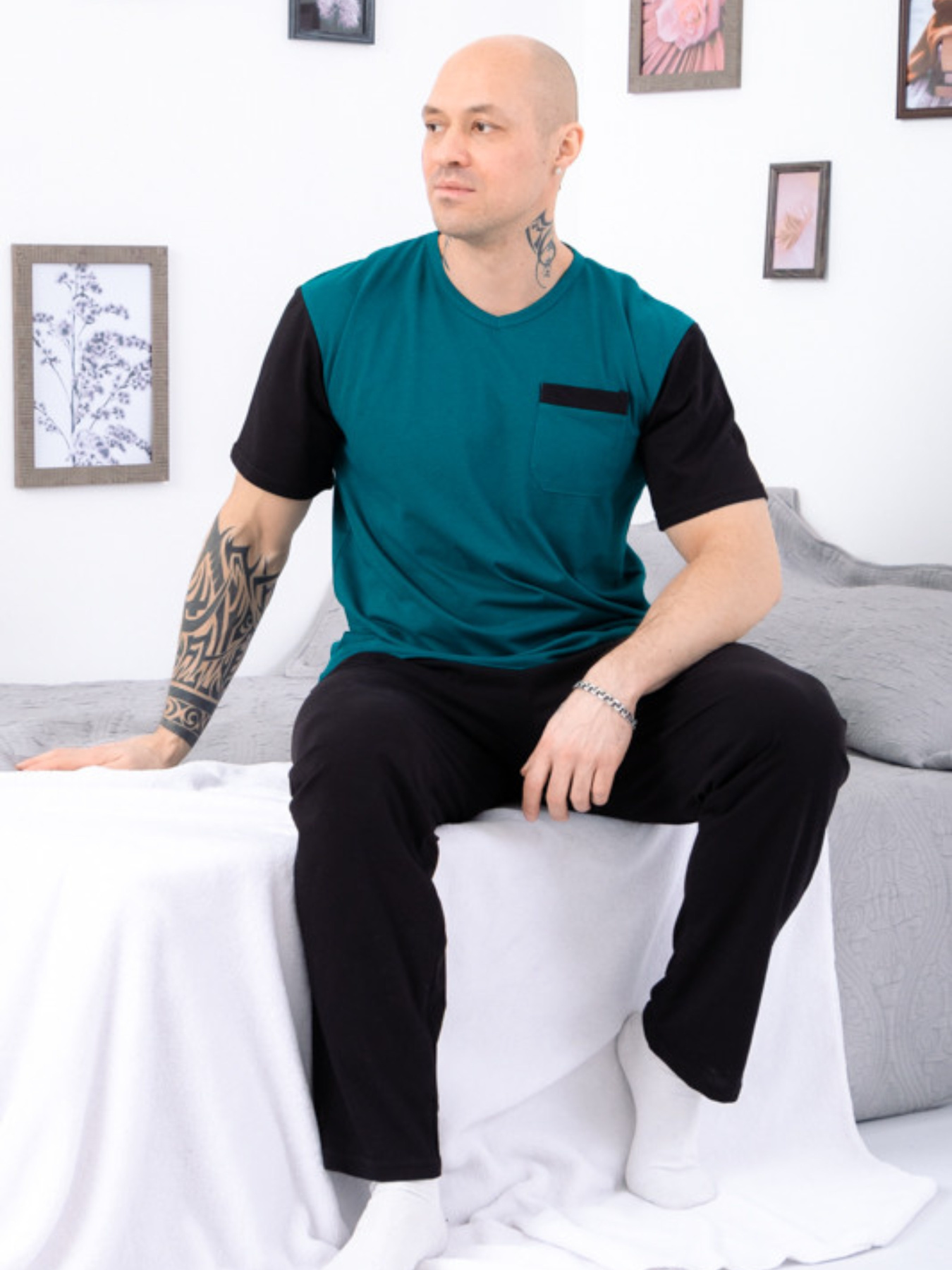 Пижама Носи своє модель 8094-001-smaragdovij Фото