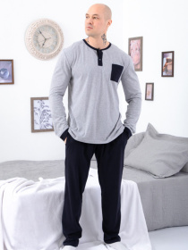 Піжама Носи своє модель 8625-001-chornilxno-sinj Піжама Носи своє модель 8625-001-chornilxno-sinj Фото