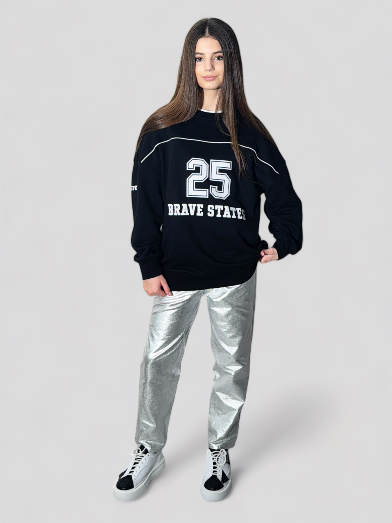 Прямі джинси EVIE модель Silver-3464 Фото