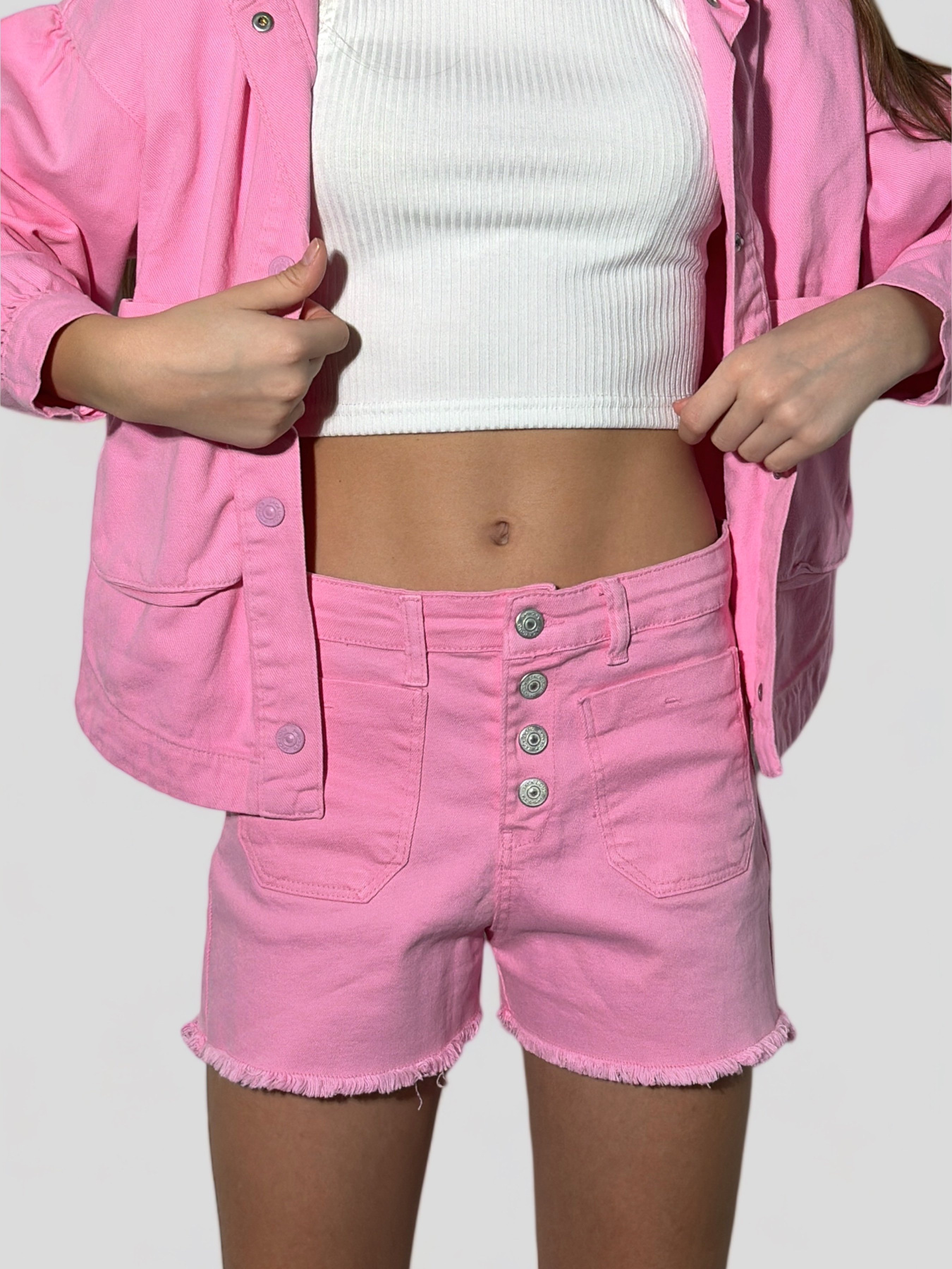 Шорты джинсовые EVIE модель Rose-3464-2 Фото