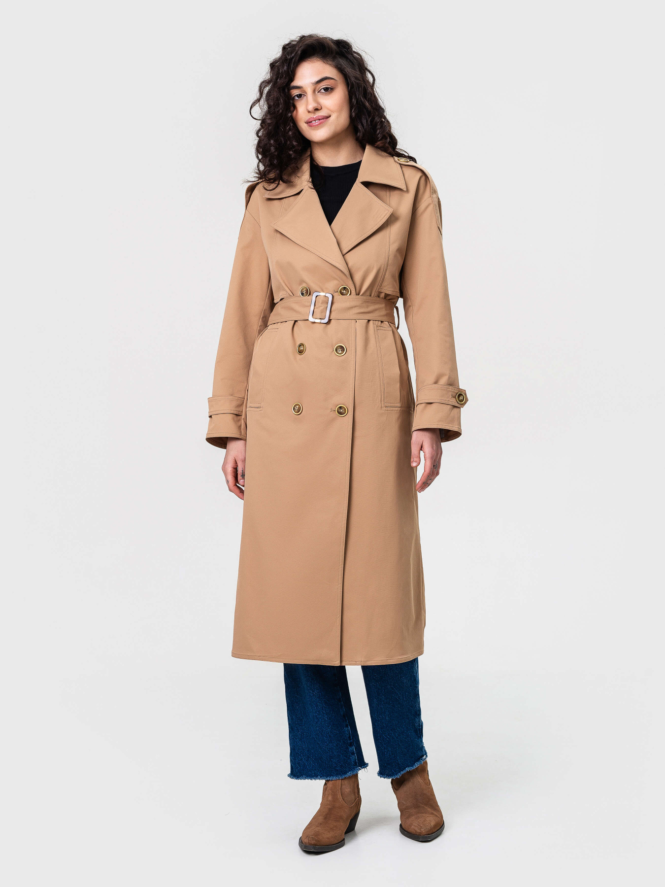 Тренч VIVA WEAR модель 20561 Фото