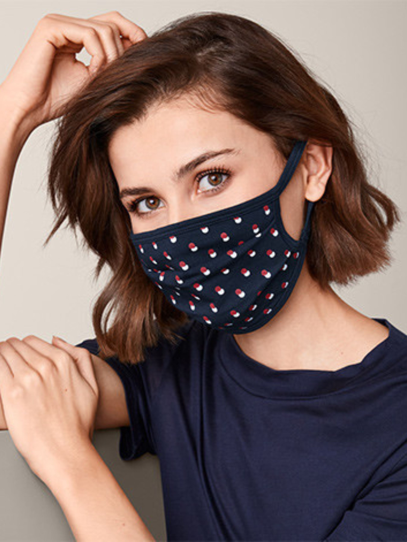 Защитная маска 3 шт из чистого хлопка Tchibo модель T1710782751 Фото