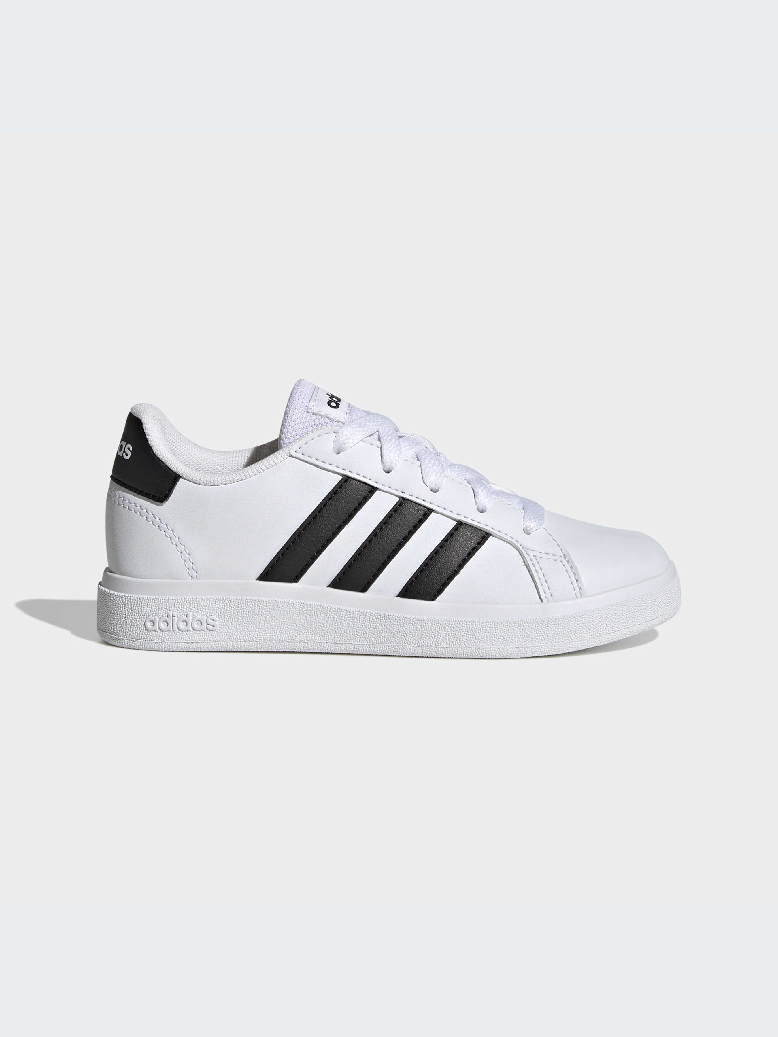 Дитячі Кеди низькі adidas Grand Court (GW6511) колір білий, матеріал синтетична шкіра