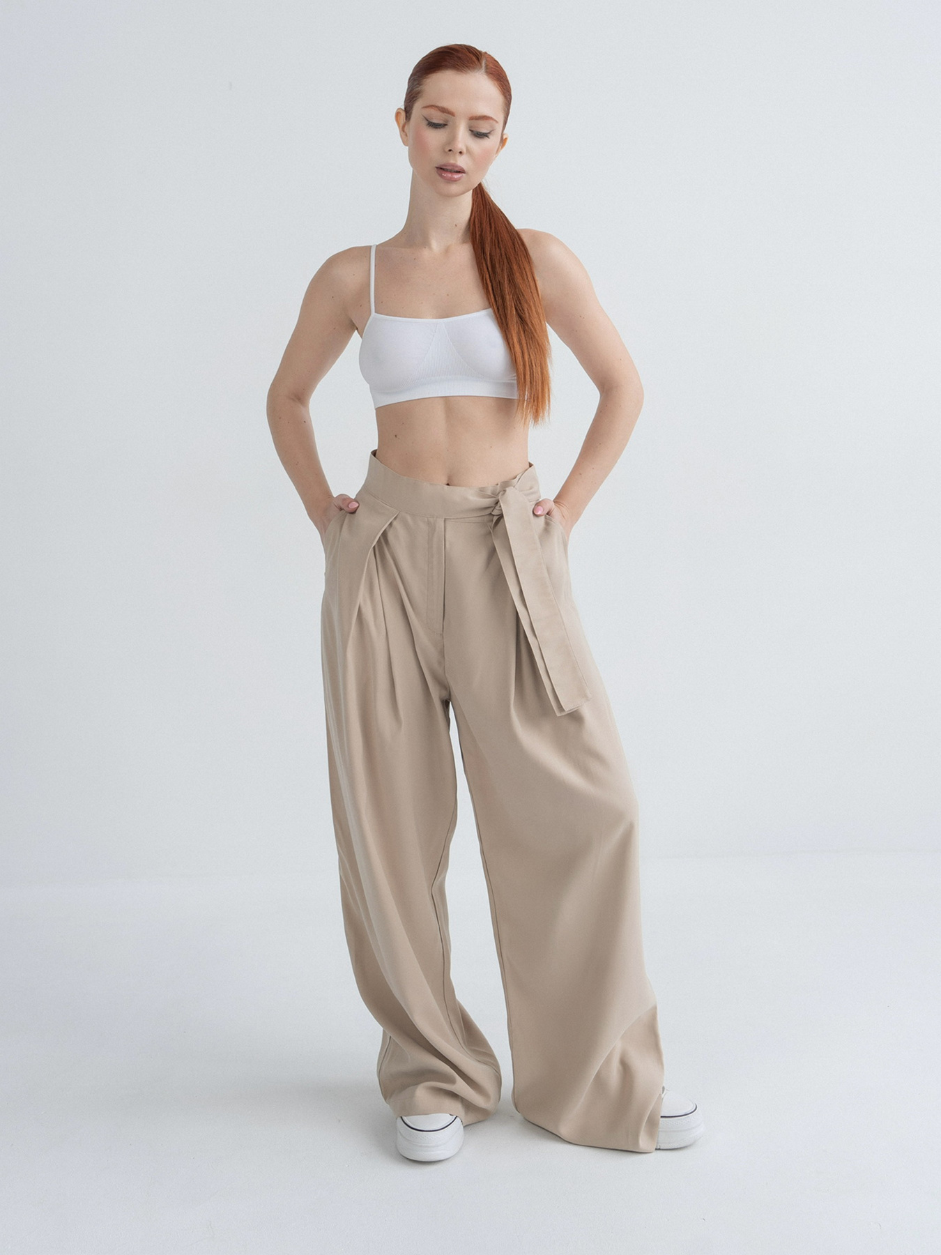 Брюки палаццо IJ модель palazzo-beig Фото