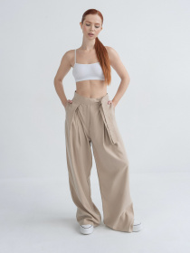 Брюки палаццо IJ модель palazzo-beig Фото