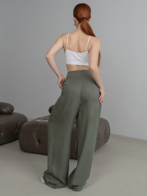 Брюки палаццо IJ модель palazzo-haki Фото