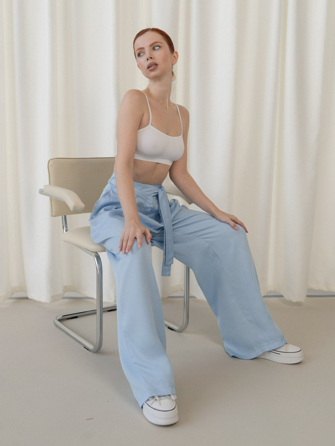 Брюки палаццо IJ модель palazzo-blue Фото