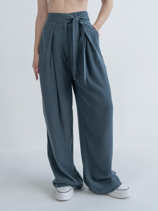 Брюки палаццо IJ модель palazzo-grayblue Фото