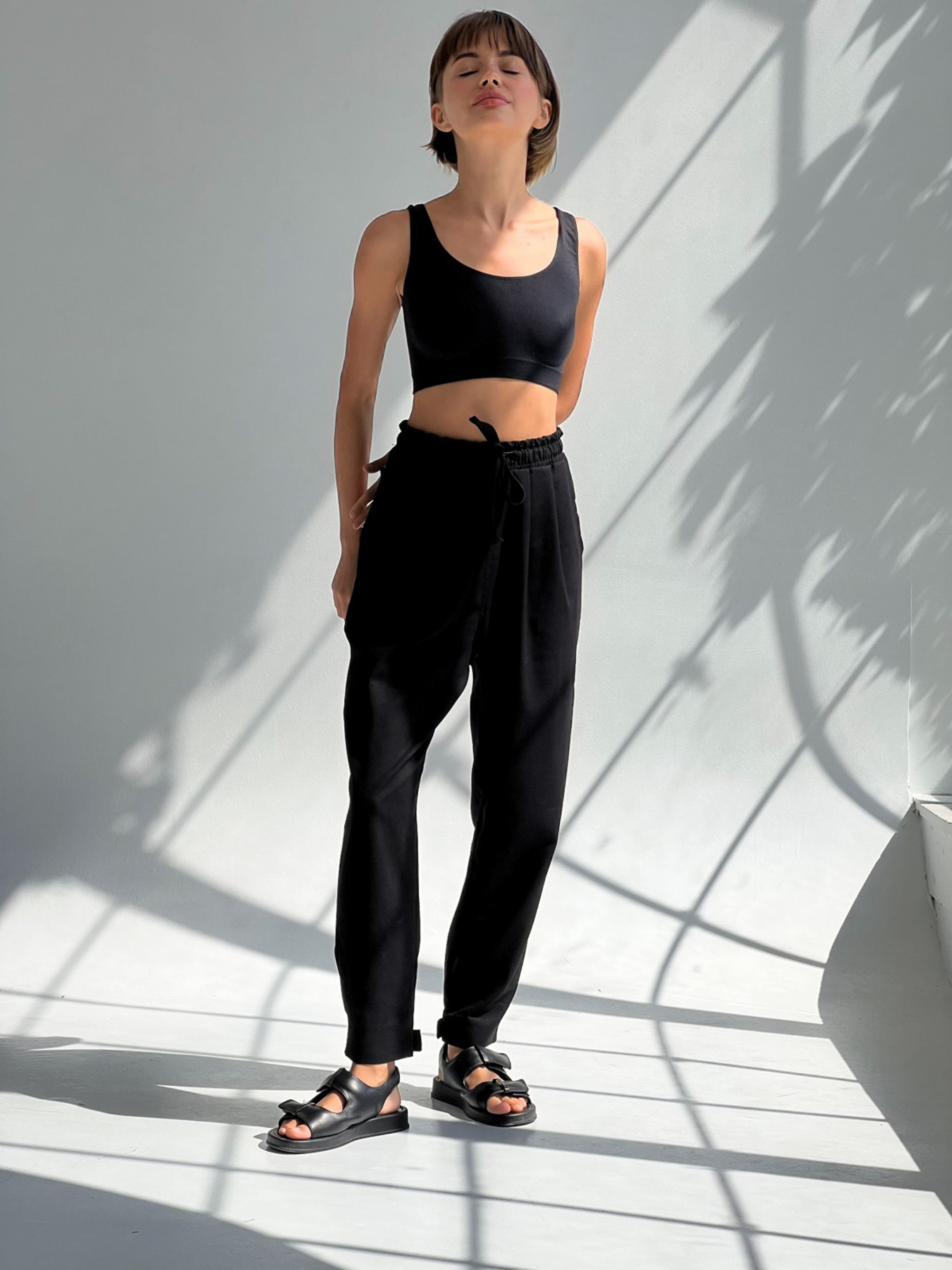 Штани повсякденні IJ модель lipuchki-linen-black Фото