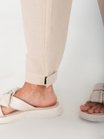 Повсякденні штани IJ модель lipuchki-linen-bej Повсякденні штани IJ модель lipuchki-linen-bej Фото