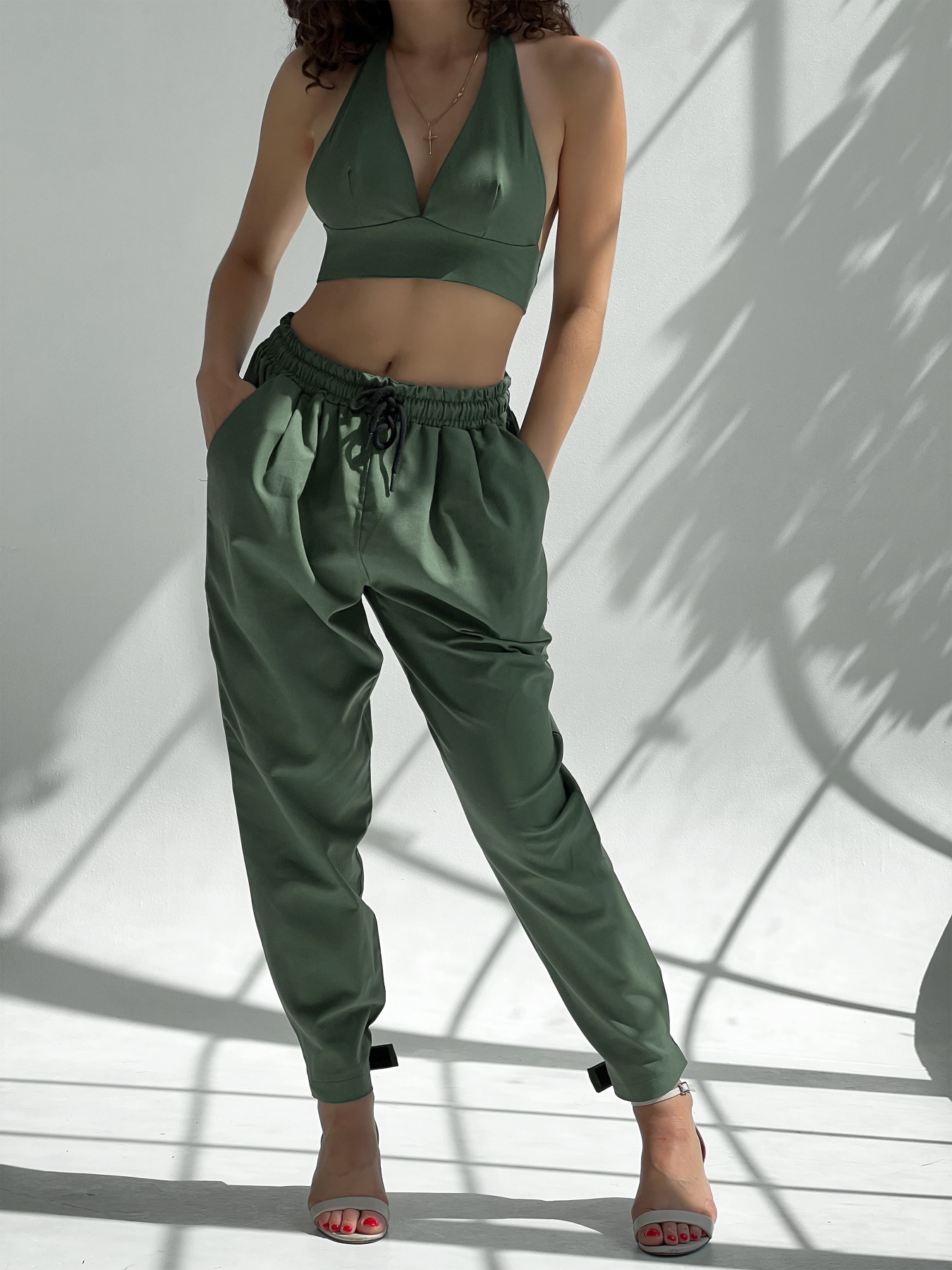 Штани повсякденні IJ модель lipuchki-linen-haki Фото